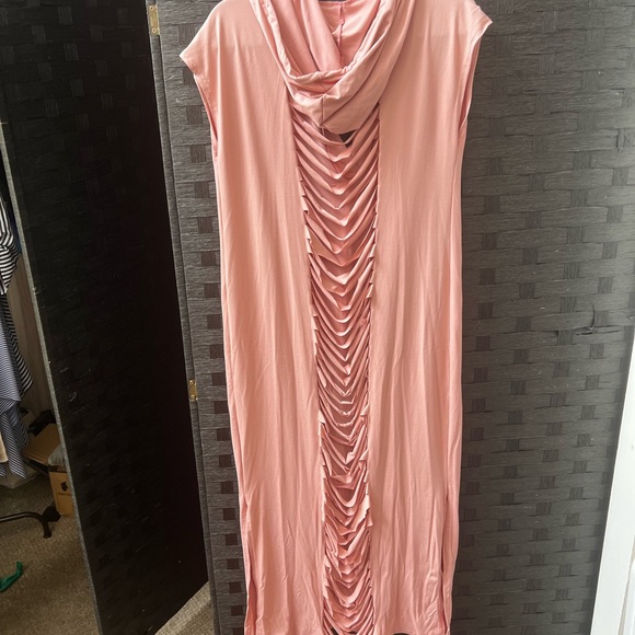 Pink Sleeveless Maxi Dress - Picture 2 of 2
